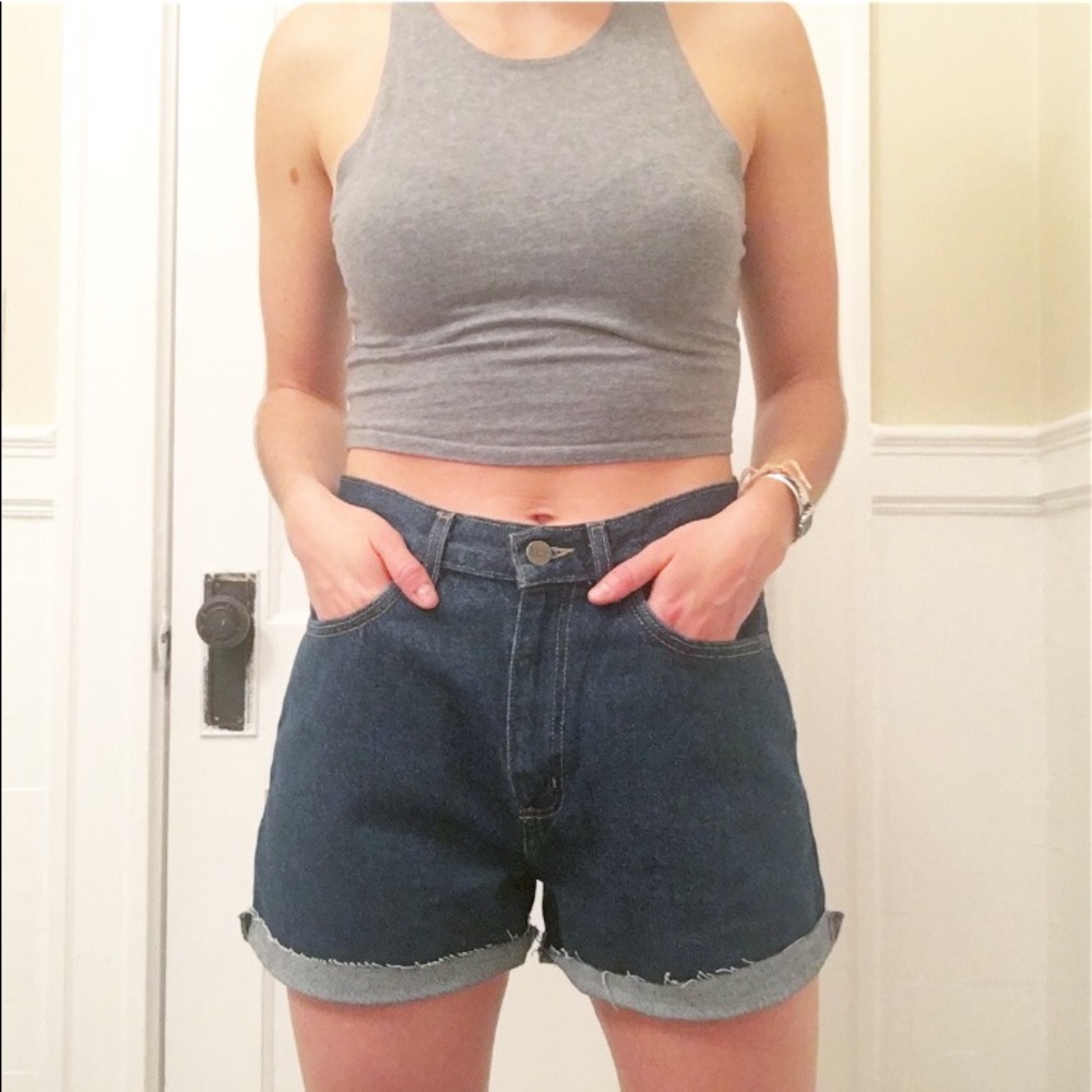 Vintage high-waisted cutoffs with Red Sox emblem - Picture 3 of 3
